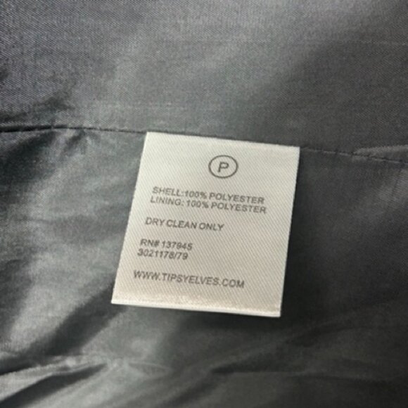 Tipsy Elves Sequin Blazer Suit Jacket Black 36 - Picture 9 of 9